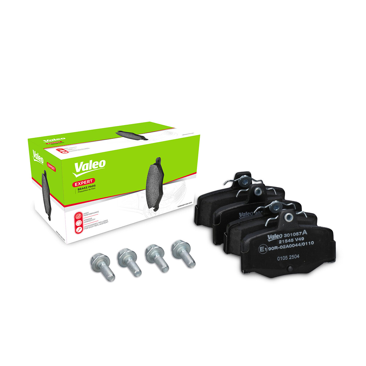 Jeu de 4 plaquettes de frein VALEO ref. 301057A